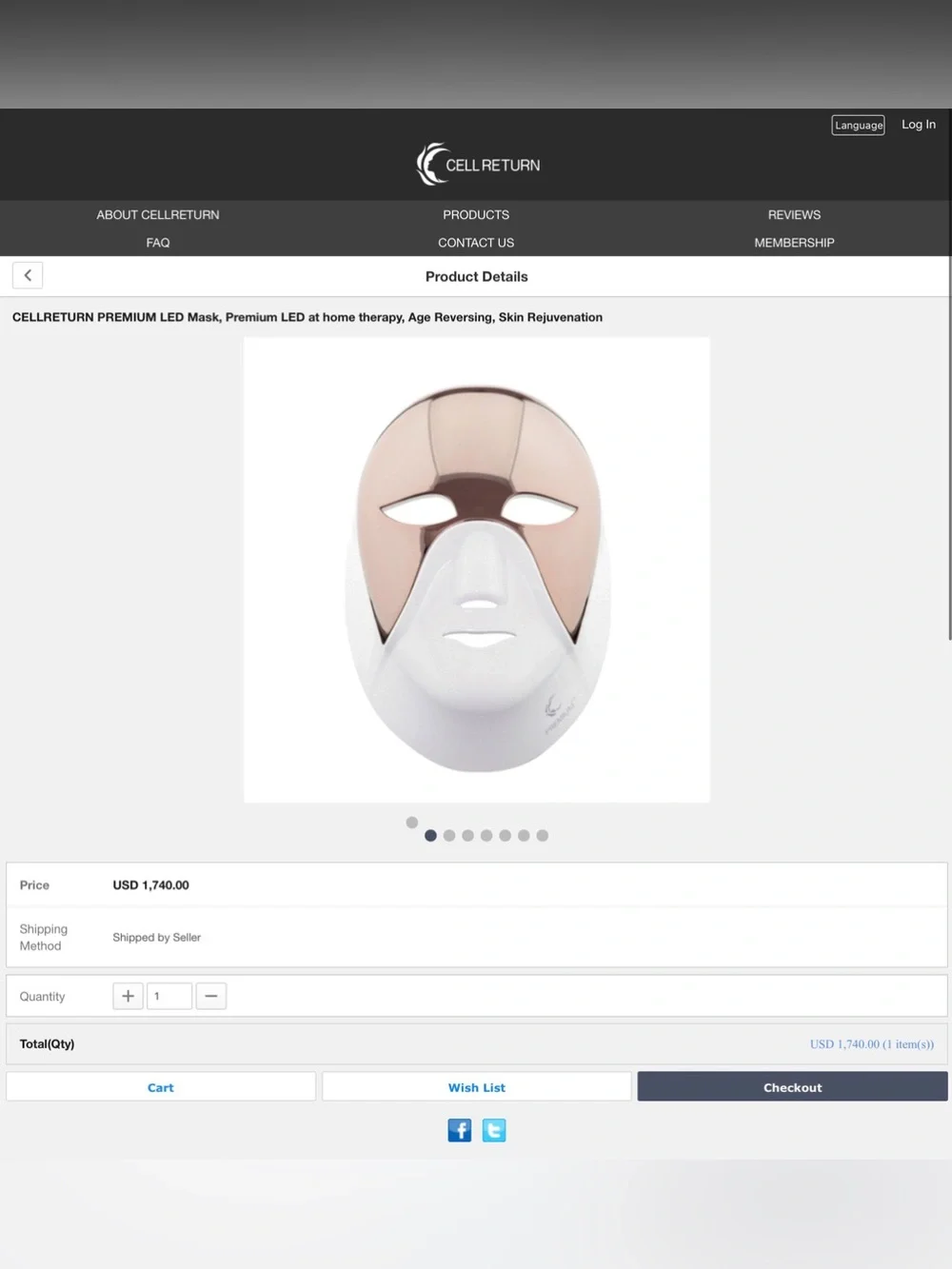 CELLRETURN PREMIUM LED Mask